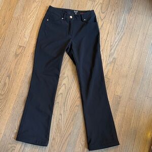 FERA Flat Front Lined Black Snow Ski Snowboard Pants Women's Size 2